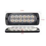 Opozorilna LED luč - rumena - slika 5